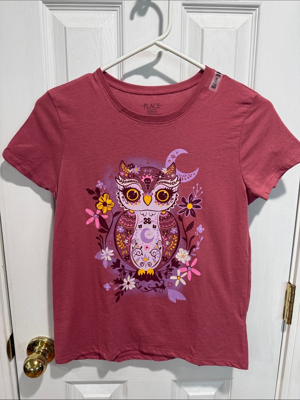 The Children's Place Dusty Rose Owl Graphic Tee